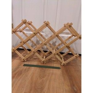 Collapsible Ikea wine rack holds 10 bottles